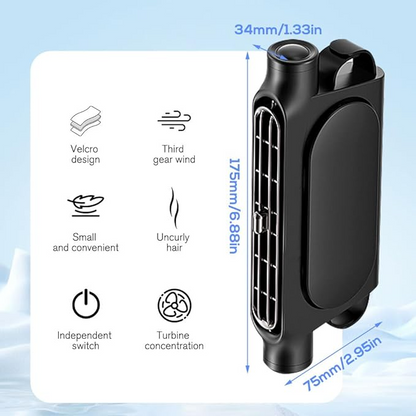 Car Seat Cooling Fan 3 Speeds Adjustable Portable