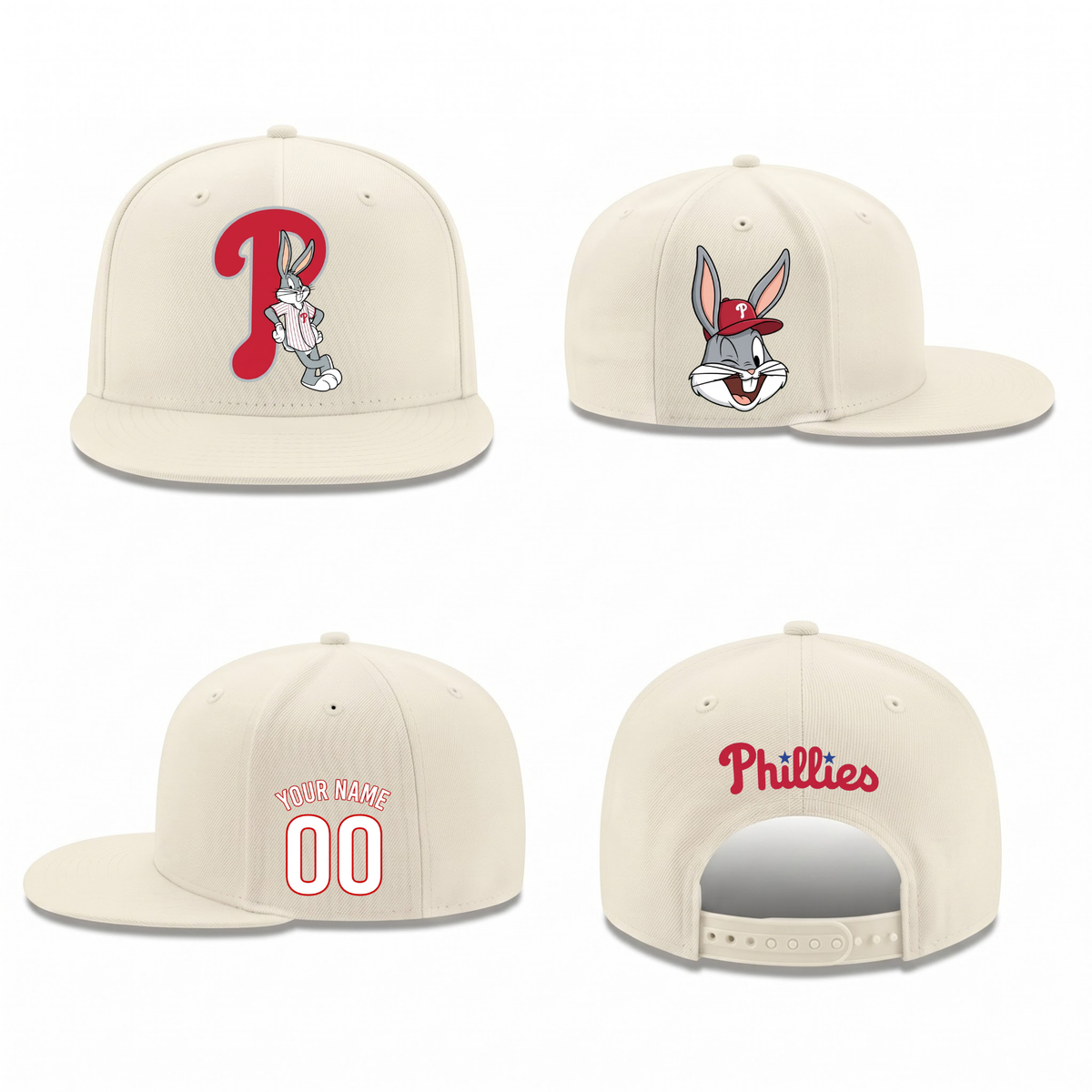 PHI x Bunny Personalized Snapback Cap - Printed