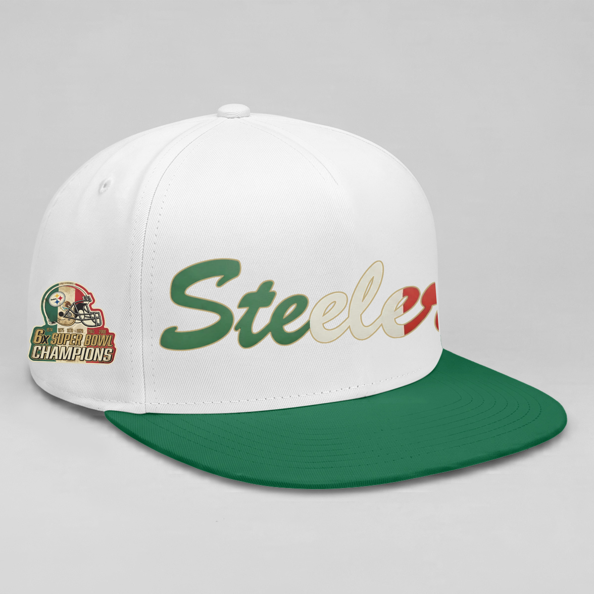 Pittsburgh Steelers Mexico Edition Personalized Snapback Cap - Printed