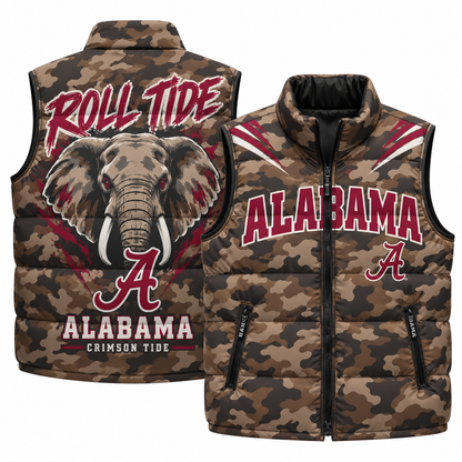 BAMA 2026 Military Appreciation Camo Puffer Vest - Printed