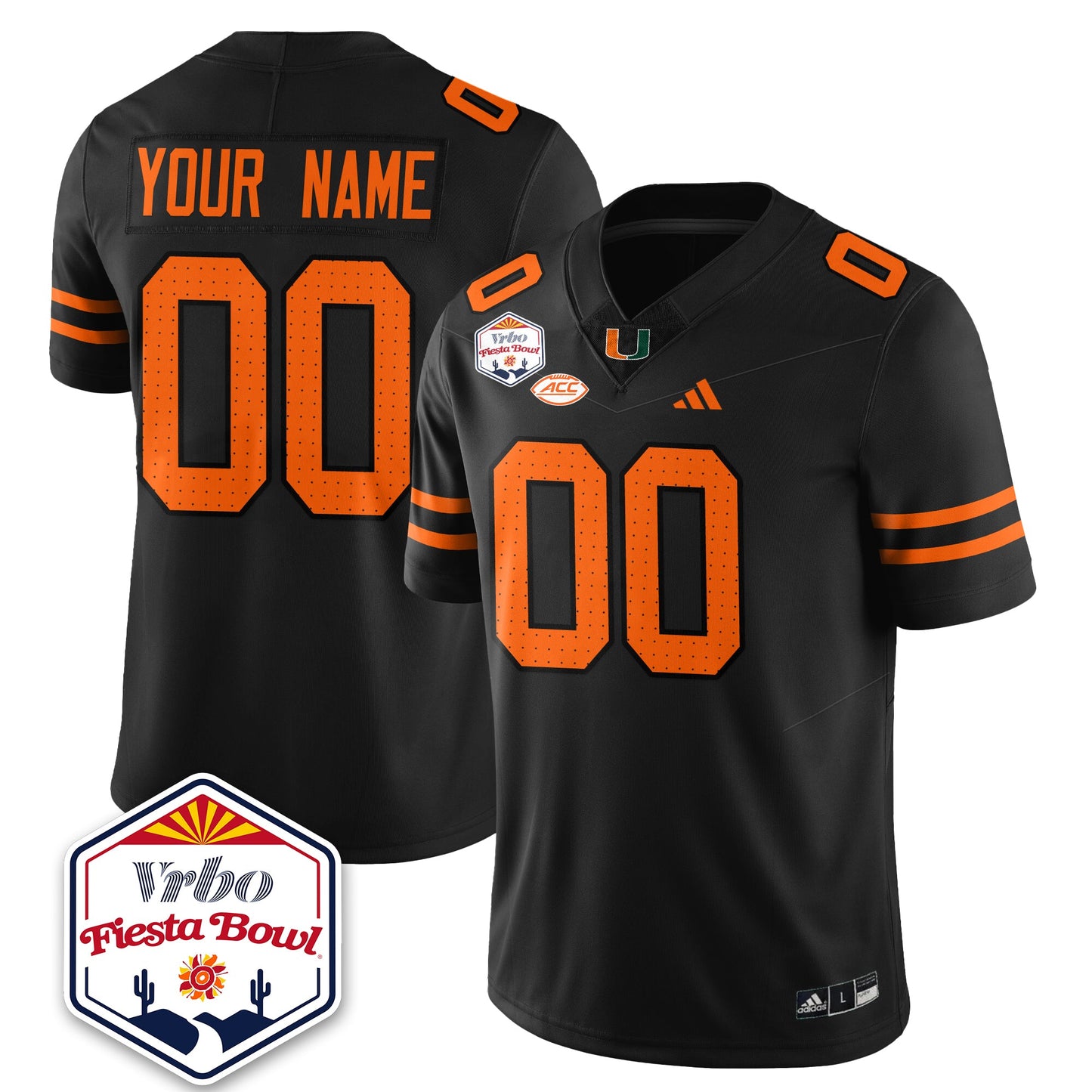 MIA Football Vapor Limited Jersey - Vrbo Fiesta Bowl - All Stitched