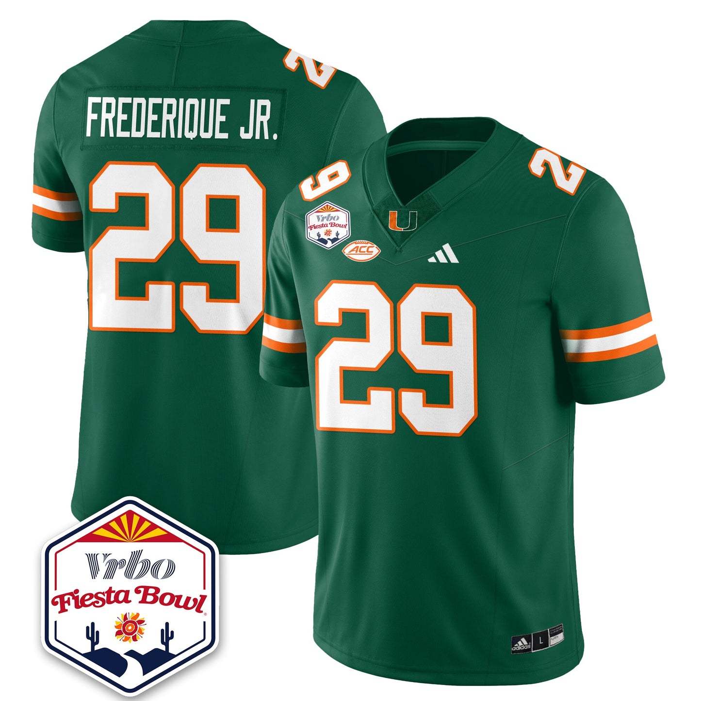 MIA Football Vapor Limited Jersey - Vrbo Fiesta Bowl - All Stitched
