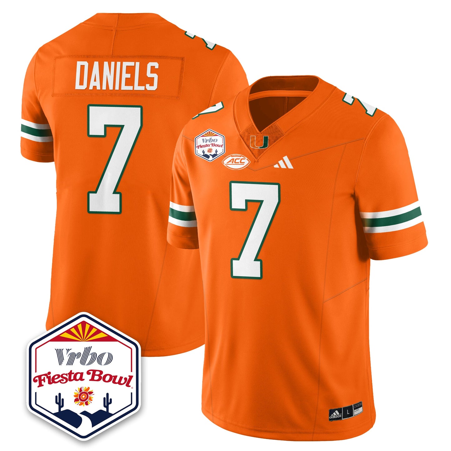 MIA Football Vapor Limited Jersey - Vrbo Fiesta Bowl - All Stitched