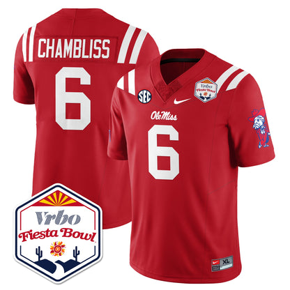 Ole Miss Football Vapor Limited Jersey - Vrbo Fiesta Bowl - All Stitched