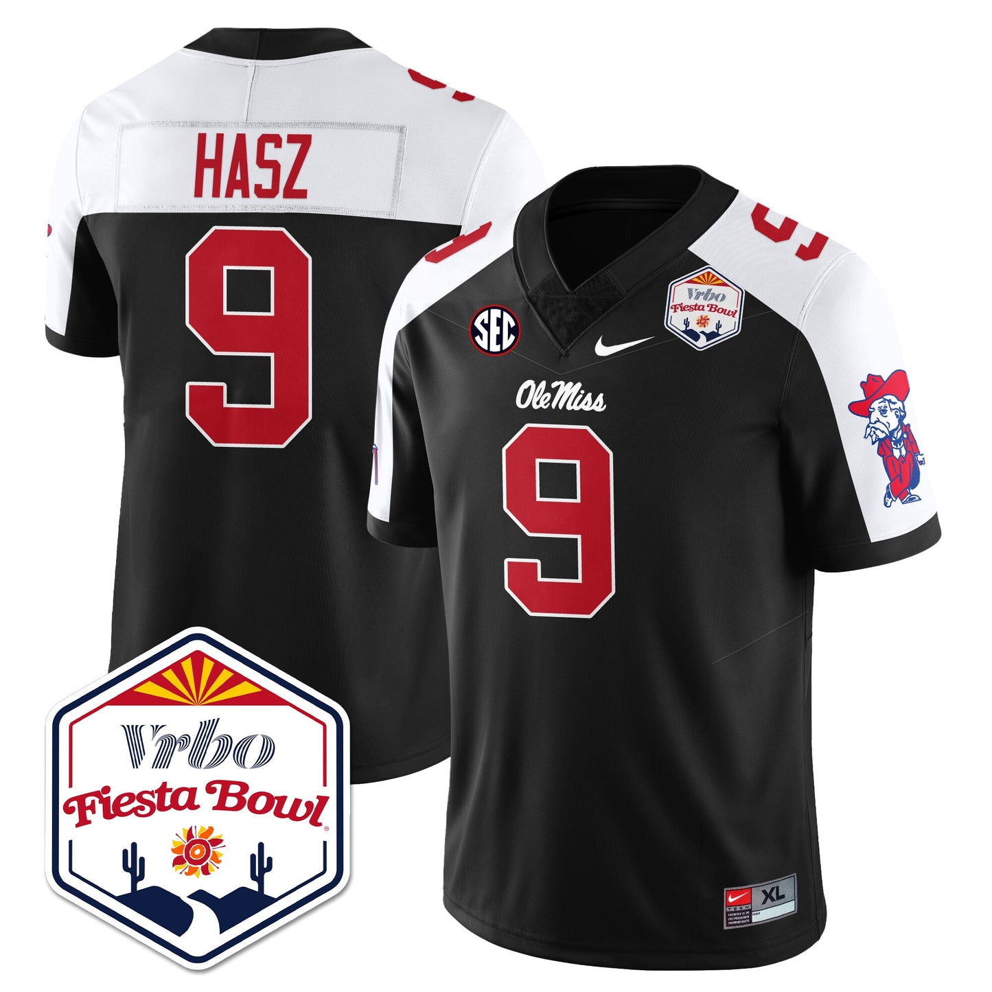 Ole Miss Football Vapor Limited Jersey - Vrbo Fiesta Bowl - All Stitched
