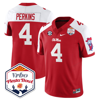 Ole Miss Football Vapor Limited Jersey - Vrbo Fiesta Bowl - All Stitched