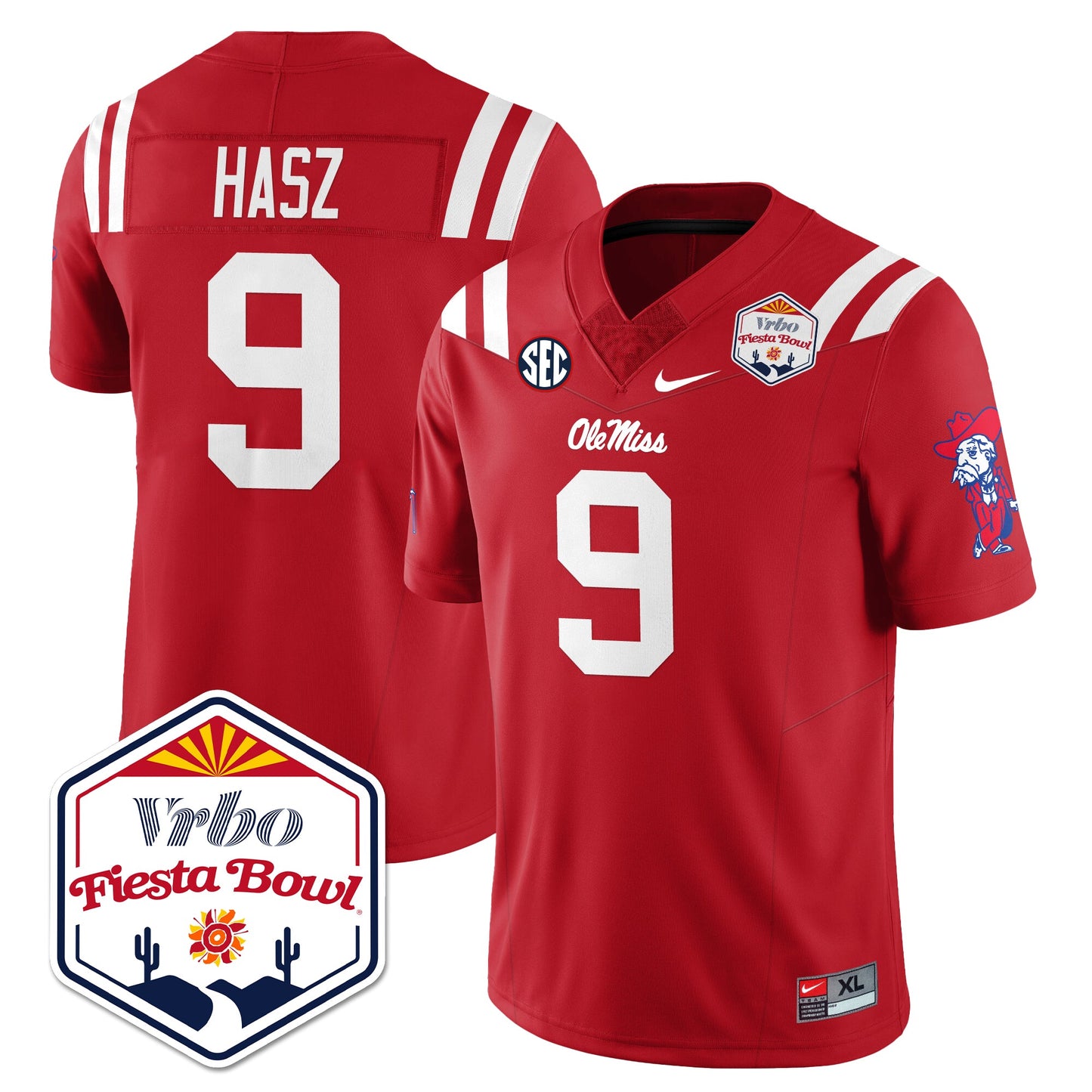 Ole Miss Football Vapor Limited Jersey - Vrbo Fiesta Bowl - All Stitched