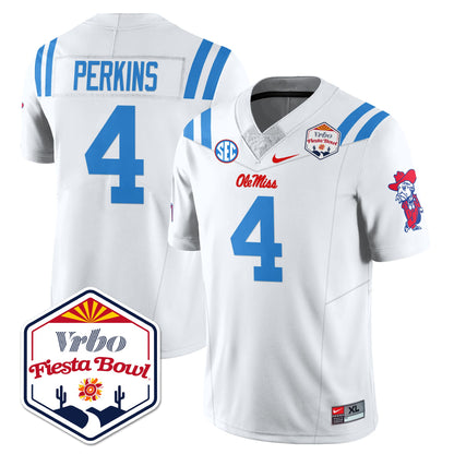 Ole Miss Football Vapor Limited Jersey - Vrbo Fiesta Bowl - All Stitched