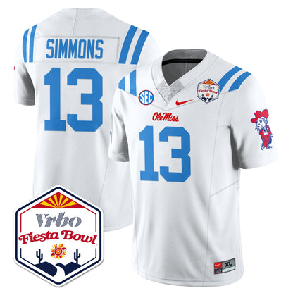 Ole Miss Football Vapor Limited Jersey - Vrbo Fiesta Bowl - All Stitched