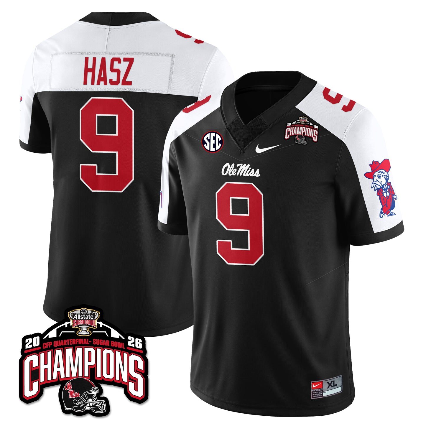 OM Football Vapor Limited Jersey - Allstate Sugar Bowl Champions - All Stitched