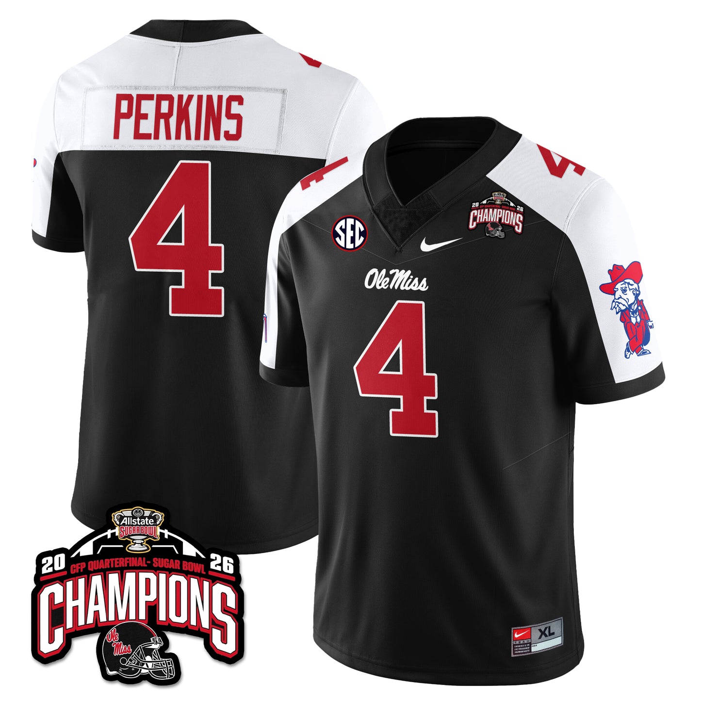 OM Football Vapor Limited Jersey - Allstate Sugar Bowl Champions - All Stitched