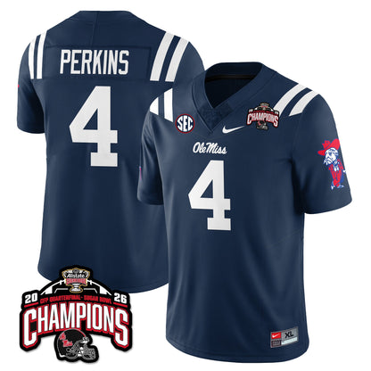 Ole Miss Football Vapor Limited Jersey - Allstate Sugar Bowl Champions - All Stitched