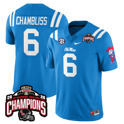 OM Football Vapor Limited Jersey - Allstate Sugar Bowl Champions - All Stitched