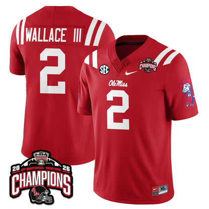 Ole Miss Football Vapor Limited Jersey - Allstate Sugar Bowl Champions - All Stitched
