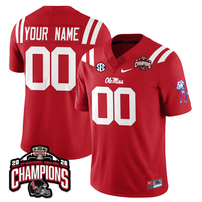 Custom OM Football Vapor Limited Jersey - Allstate Sugar Bowl Champions - All Stitched