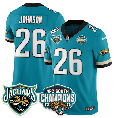 DET AFC South Division Champions Vapor Limited Throwback Jersey - All Stitched