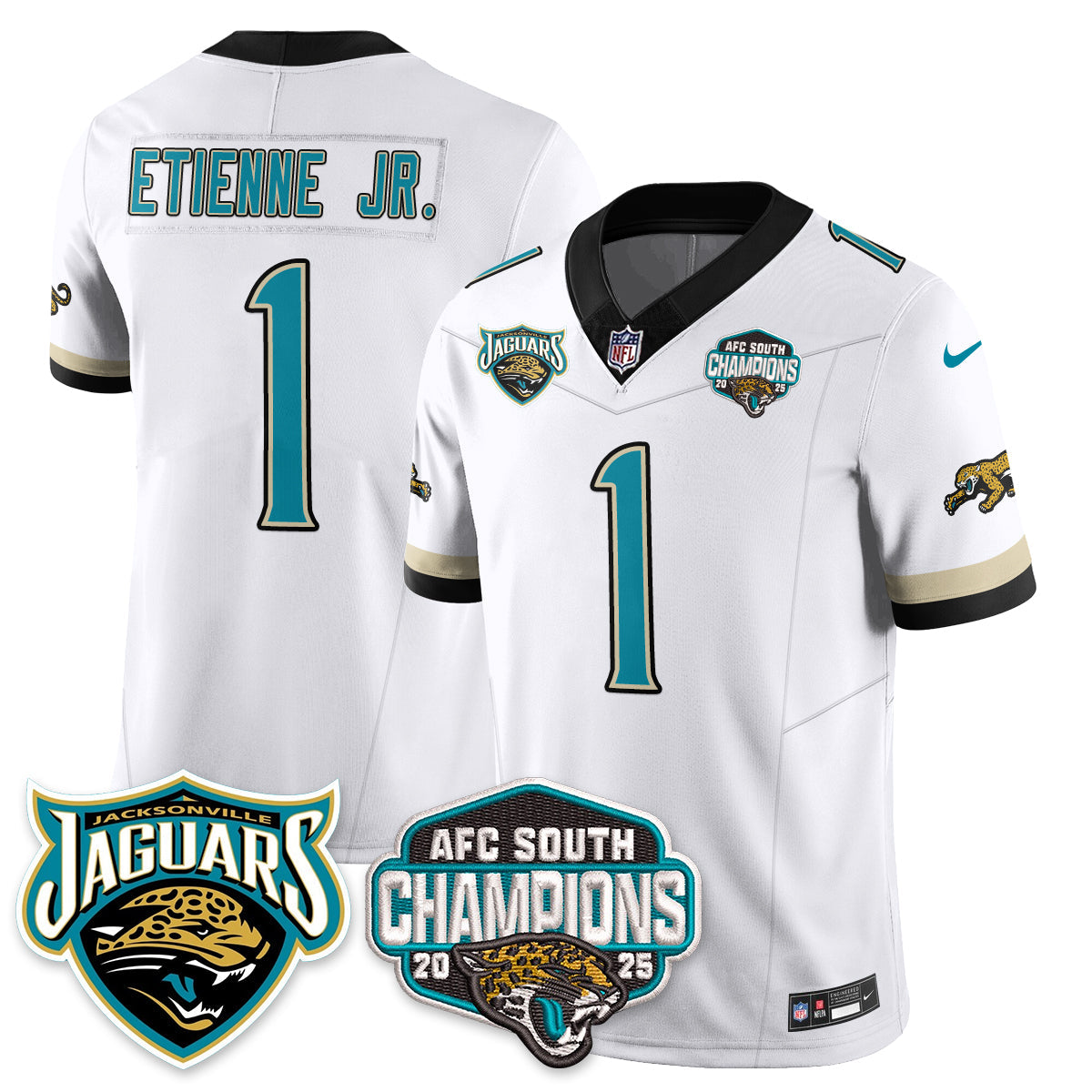 DET AFC South Division Champions Vapor Limited Throwback Jersey - All Stitched