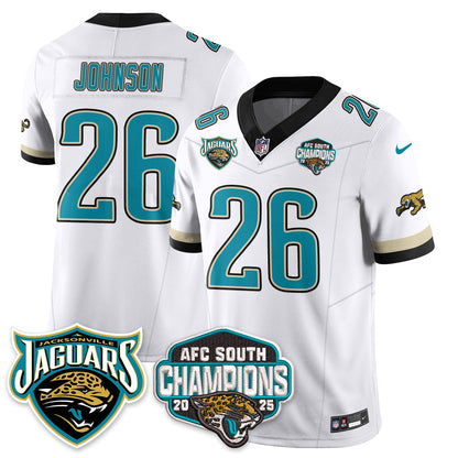 DET AFC South Division Champions Vapor Limited Throwback Jersey - All Stitched