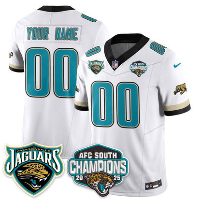 Custom DET AFC South Division Champions Vapor Limited Throwback Jersey - All Stitched
