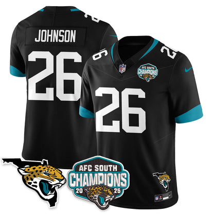 DET AFC South Division Champions Vapor Limited Jersey - All Stitched