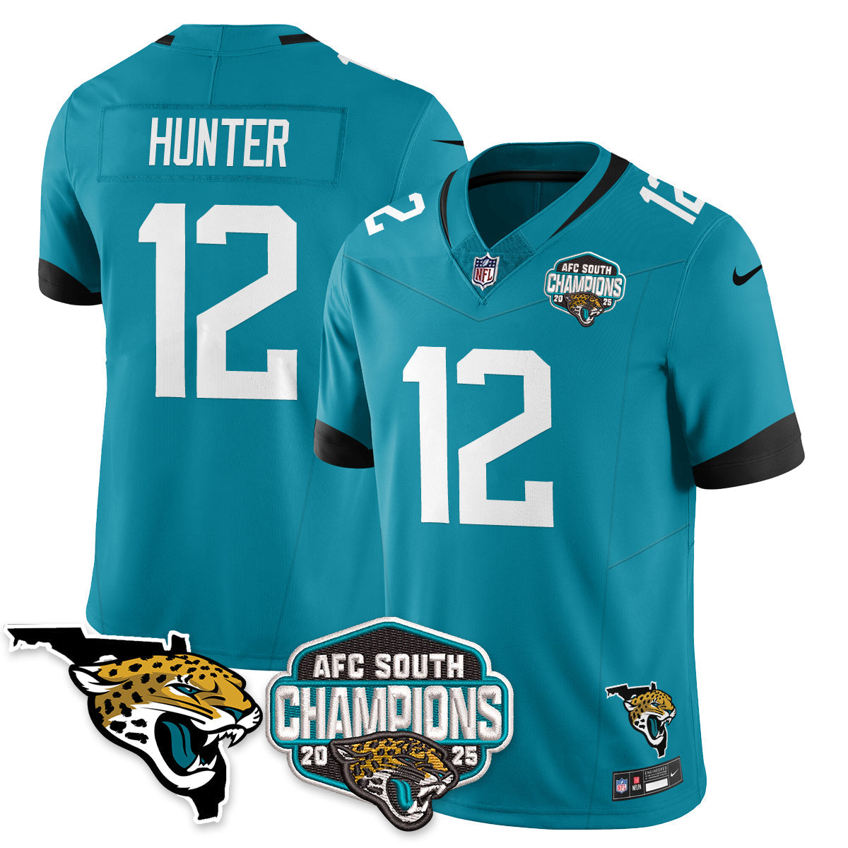 DET AFC South Division Champions Vapor Limited Jersey - All Stitched