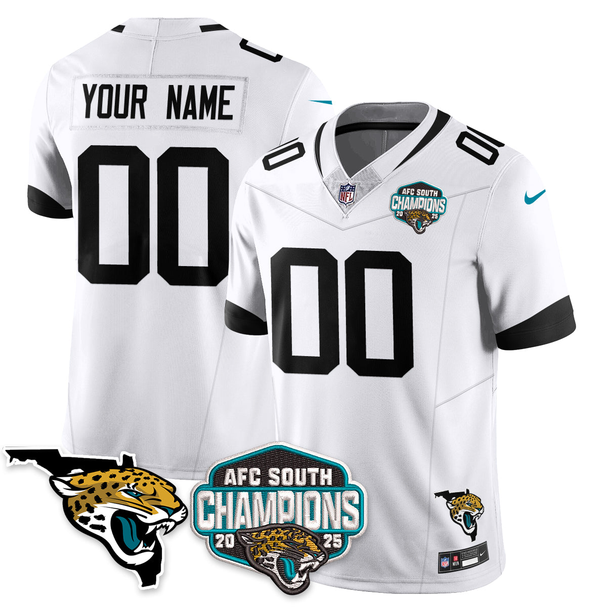 DET AFC South Division Champions Vapor Limited Jersey - All Stitched