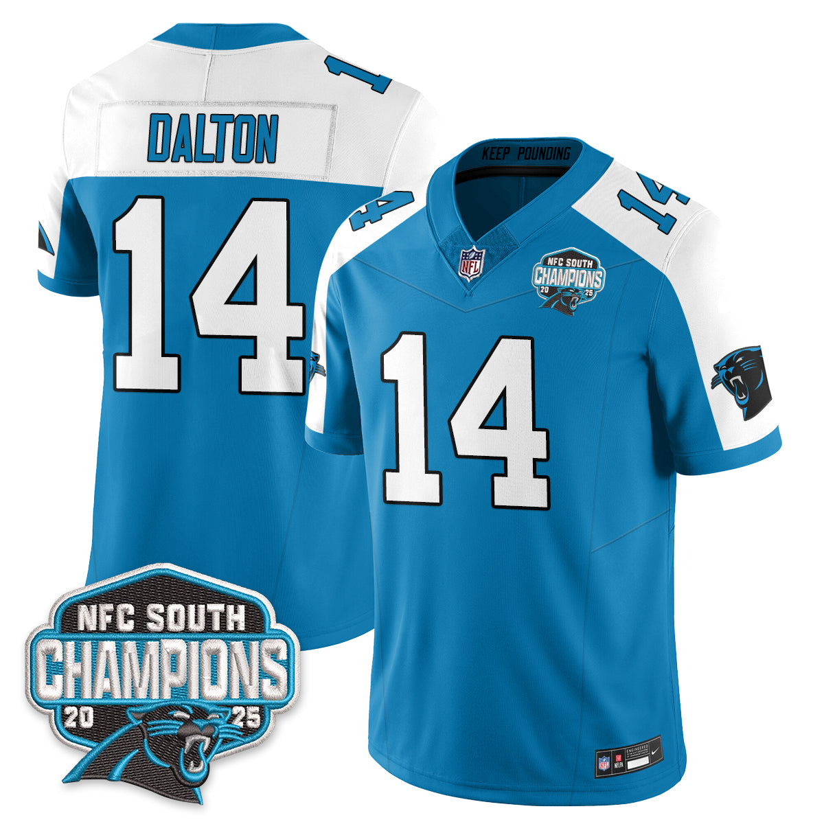 CAR NFC South Division Champions Vapor Limited Jersey n1 - All Stitched