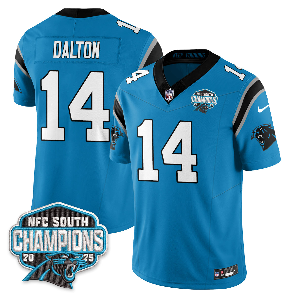 CAR NFC South Division Champions Vapor Limited Jersey n1 - All Stitched
