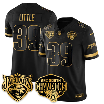 DET AFC South Division Champions Vapor Limited Gold Jersey - All Stitched