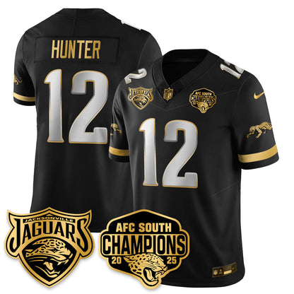 DET AFC South Division Champions Vapor Limited Gold Jersey - All Stitched