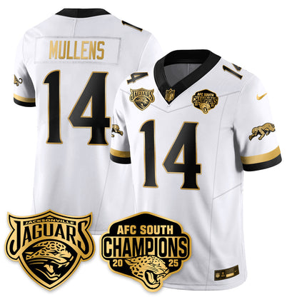 DET AFC South Division Champions Vapor Limited Gold Jersey - All Stitched
