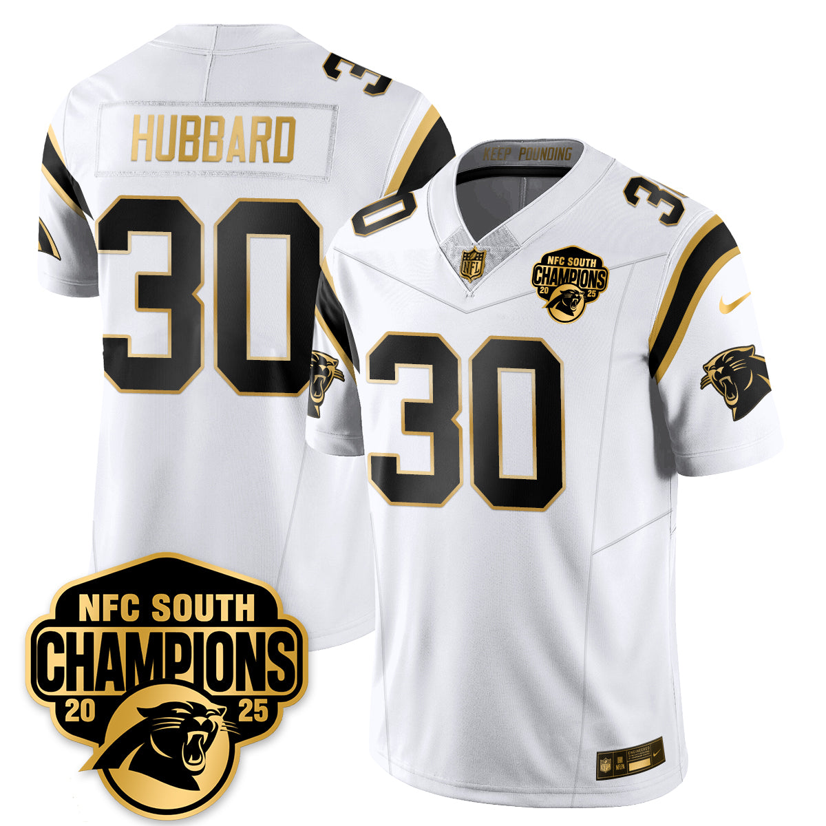 CAR NFC South Division Champions Vapor Limited Jersey - All Stitched