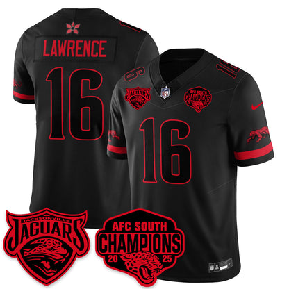 DET Stranger Things AFC South Division Champions Vapor Limited Throwback Jersey - All Stitched