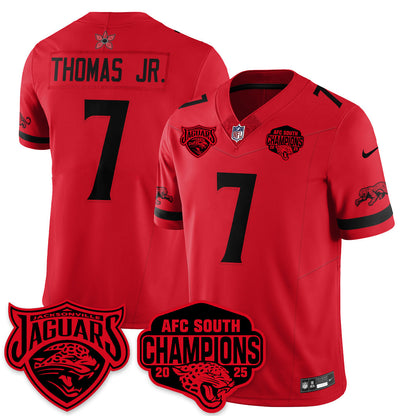 DET Stranger Things AFC South Division Champions Vapor Limited Throwback Jersey - All Stitched