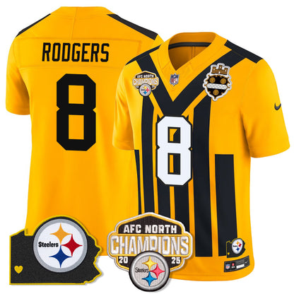 PIT AFC North Division Champions Vapor Limited Jersey N1 - All Stitched