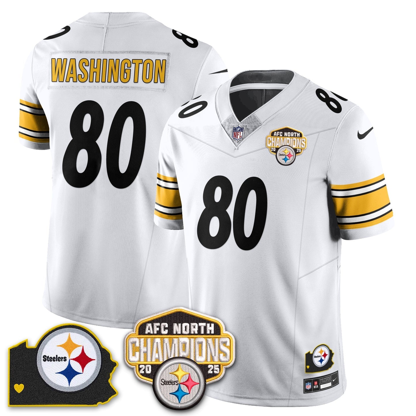 PIT AFC North Division Champions Vapor Limited Jersey N1 - All Stitched
