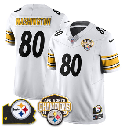 PIT AFC North Division Champions Vapor Limited Jersey N1 - All Stitched