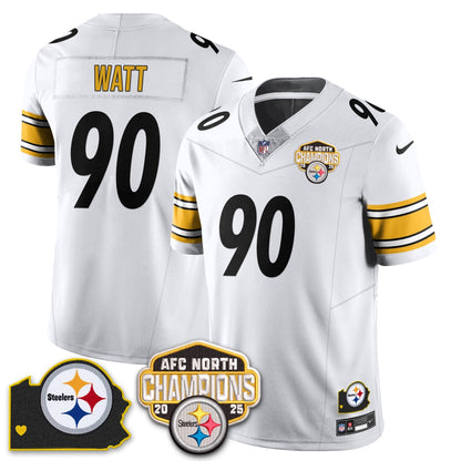 PIT AFC North Division Champions Vapor Limited Jersey N1 - All Stitched