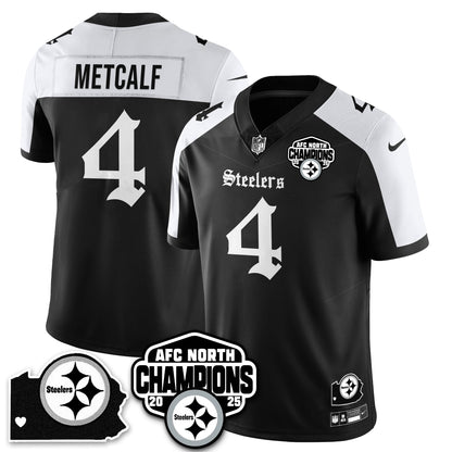 PIT Gothic AFC North Division Champions Vapor Limited Jersey - All Stitched