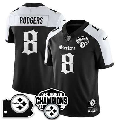 PIT Gothic AFC North Division Champions Vapor Limited Jersey - All Stitched