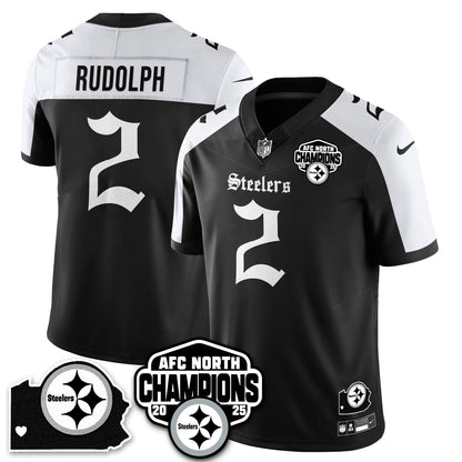 PIT Gothic AFC North Division Champions Vapor Limited Jersey - All Stitched