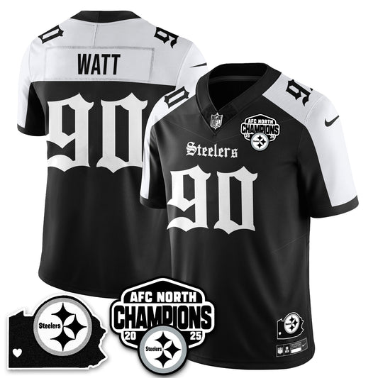 PIT Gothic AFC North Division Champions Vapor Limited Jersey - All Stitched