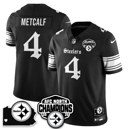 PIT Gothic AFC North Division Champions Vapor Limited Jersey - All Stitched