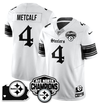 PIT Gothic AFC North Division Champions Vapor Limited Jersey - All Stitched