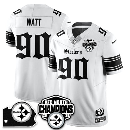 PIT Gothic AFC North Division Champions Vapor Limited Jersey - All Stitched