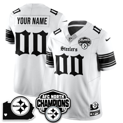 PIT Gothic AFC North Division Champions Vapor Limited Jersey - All Stitched