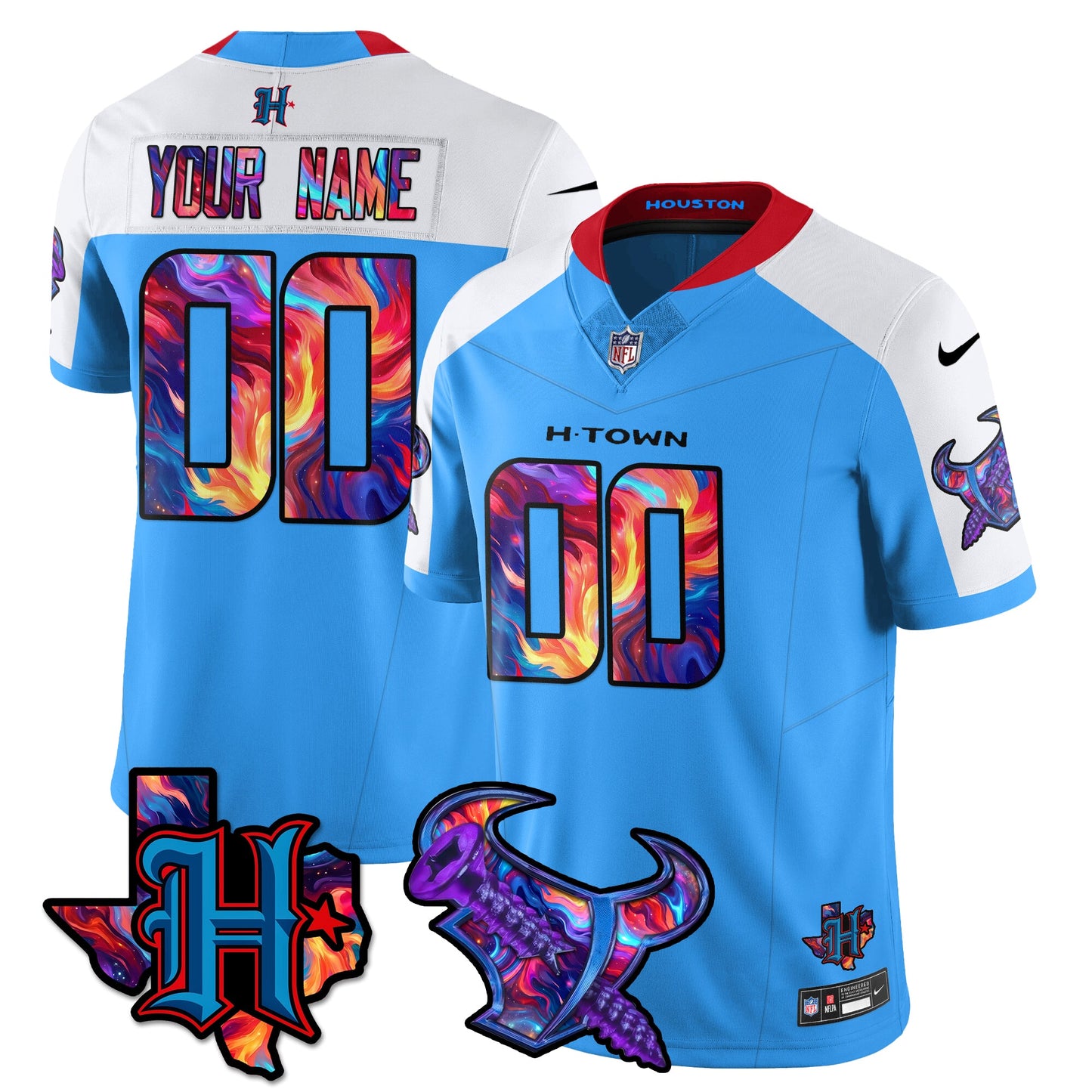 HOU Special Vapor Limited Jersey - All Stitched