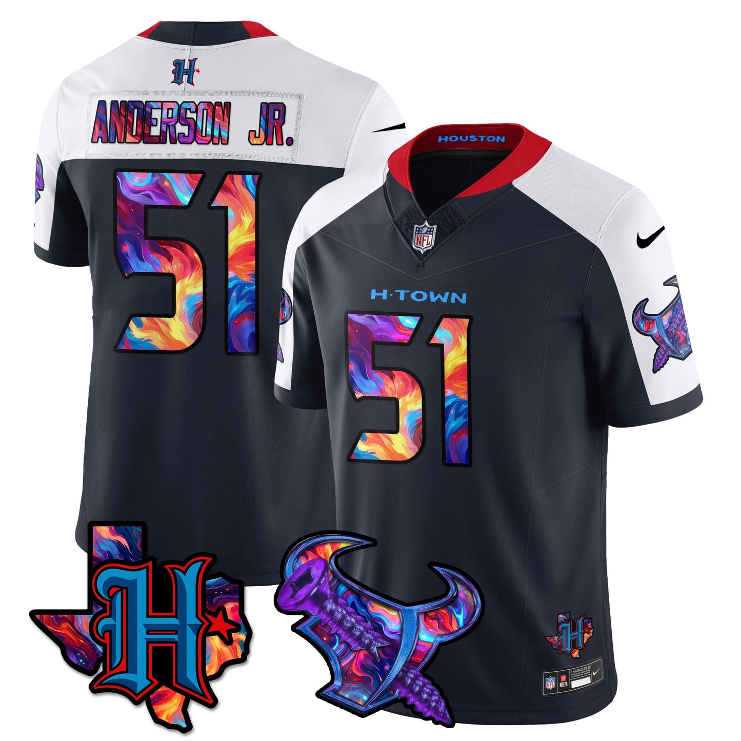 HOU Special Vapor Limited Jersey - All Stitched