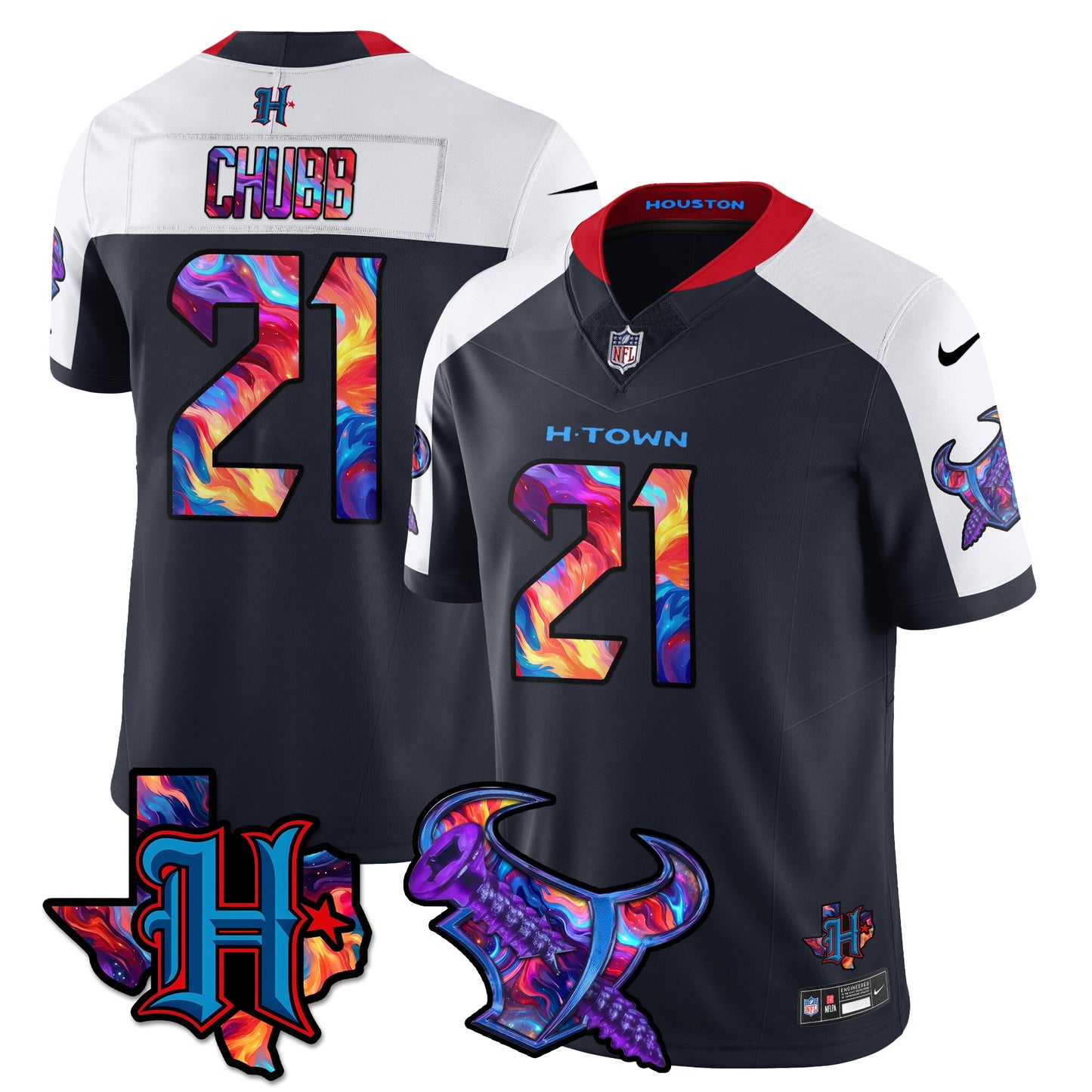 HOU Special Vapor Limited Jersey - All Stitched