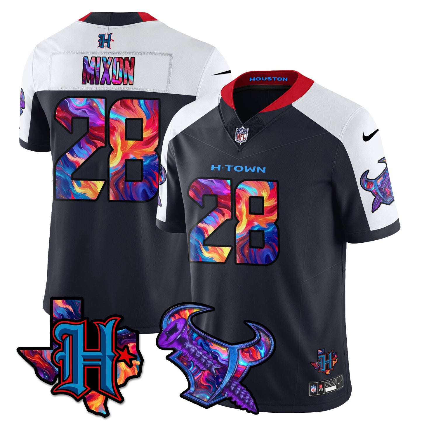 HOU Special Vapor Limited Jersey - All Stitched